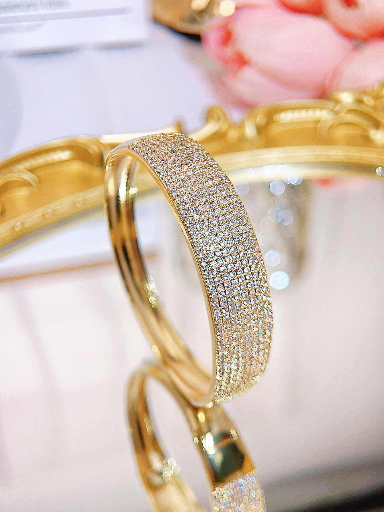 Gold Texture Bangle