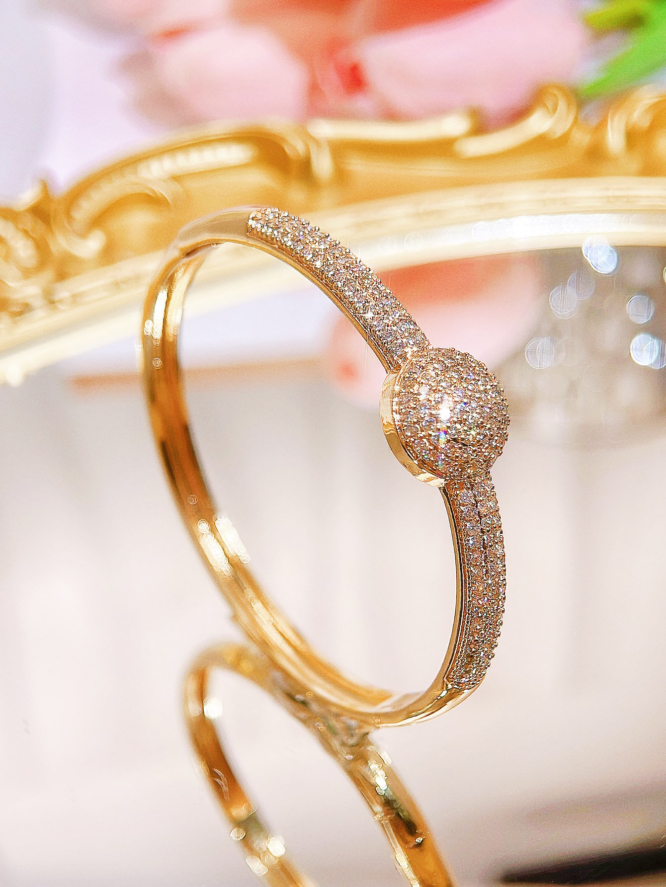 Gold Solid Bangle