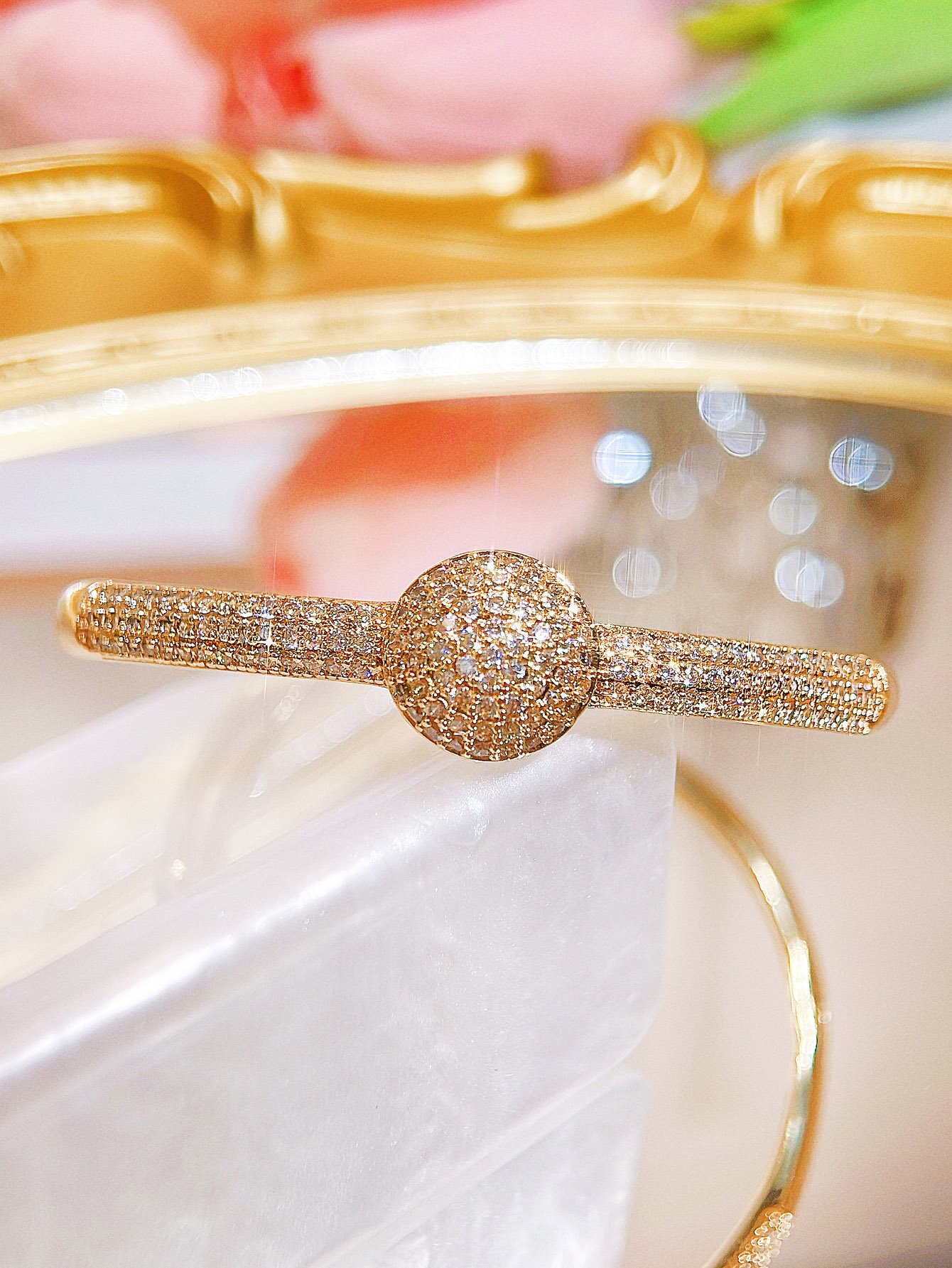 Gold Solid Bangle