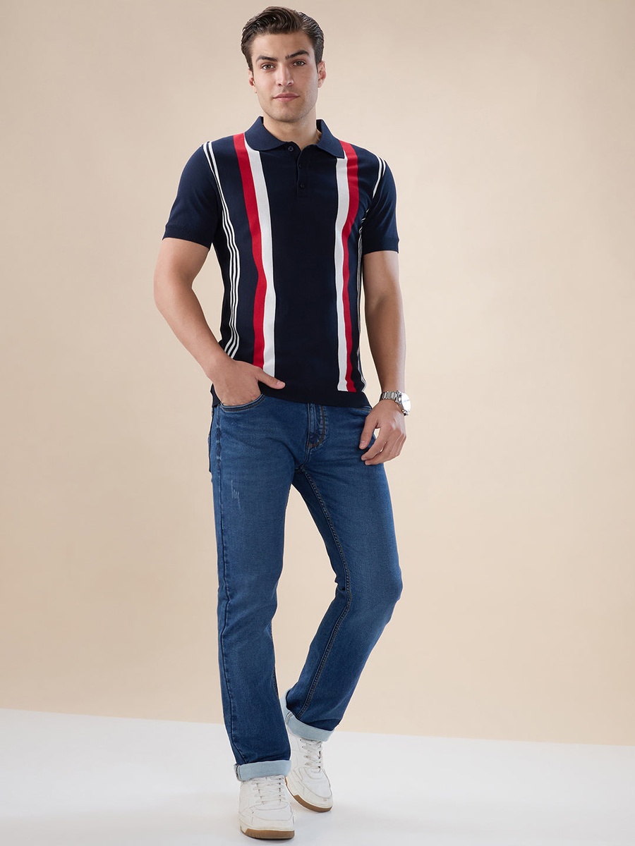 Striped Regular Fit Polo T-Shirt