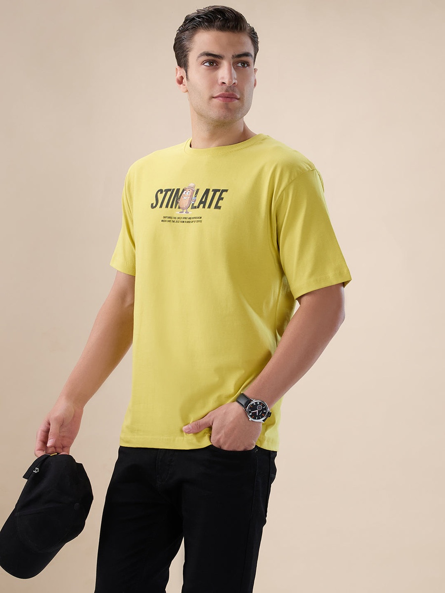 Typography Back Print Oversized T-Shirt