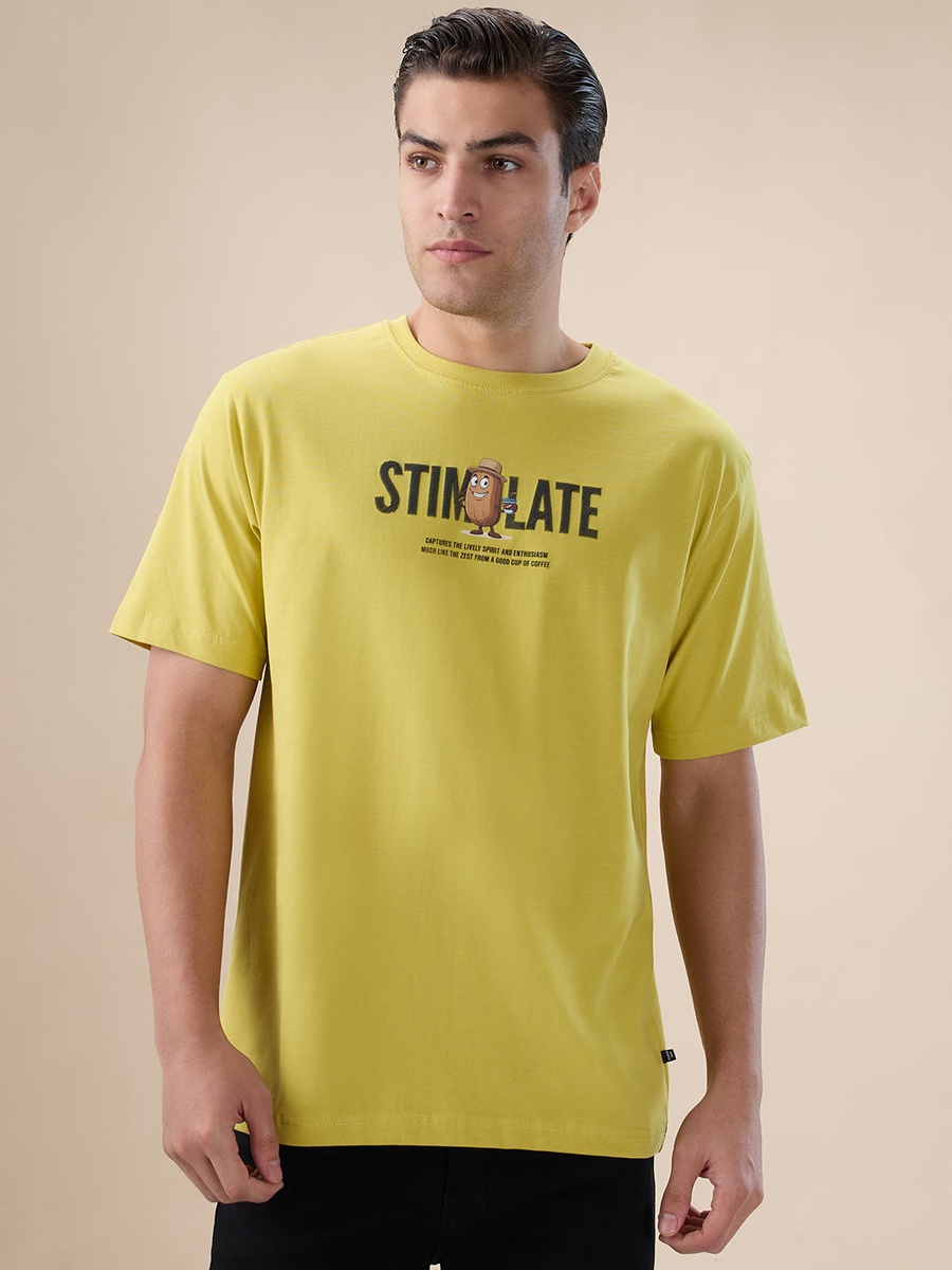 Typography Back Print Oversized T-Shirt