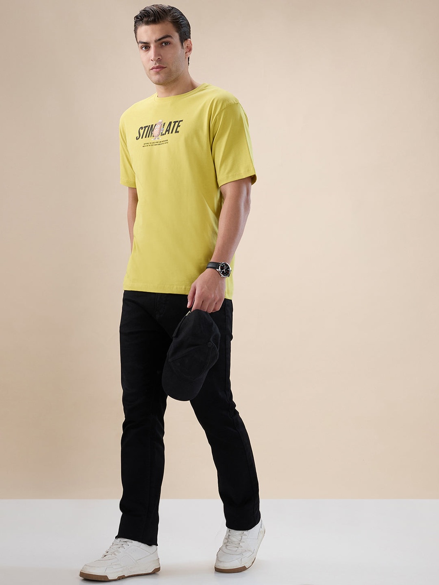 Typography Back Print Oversized T-Shirt