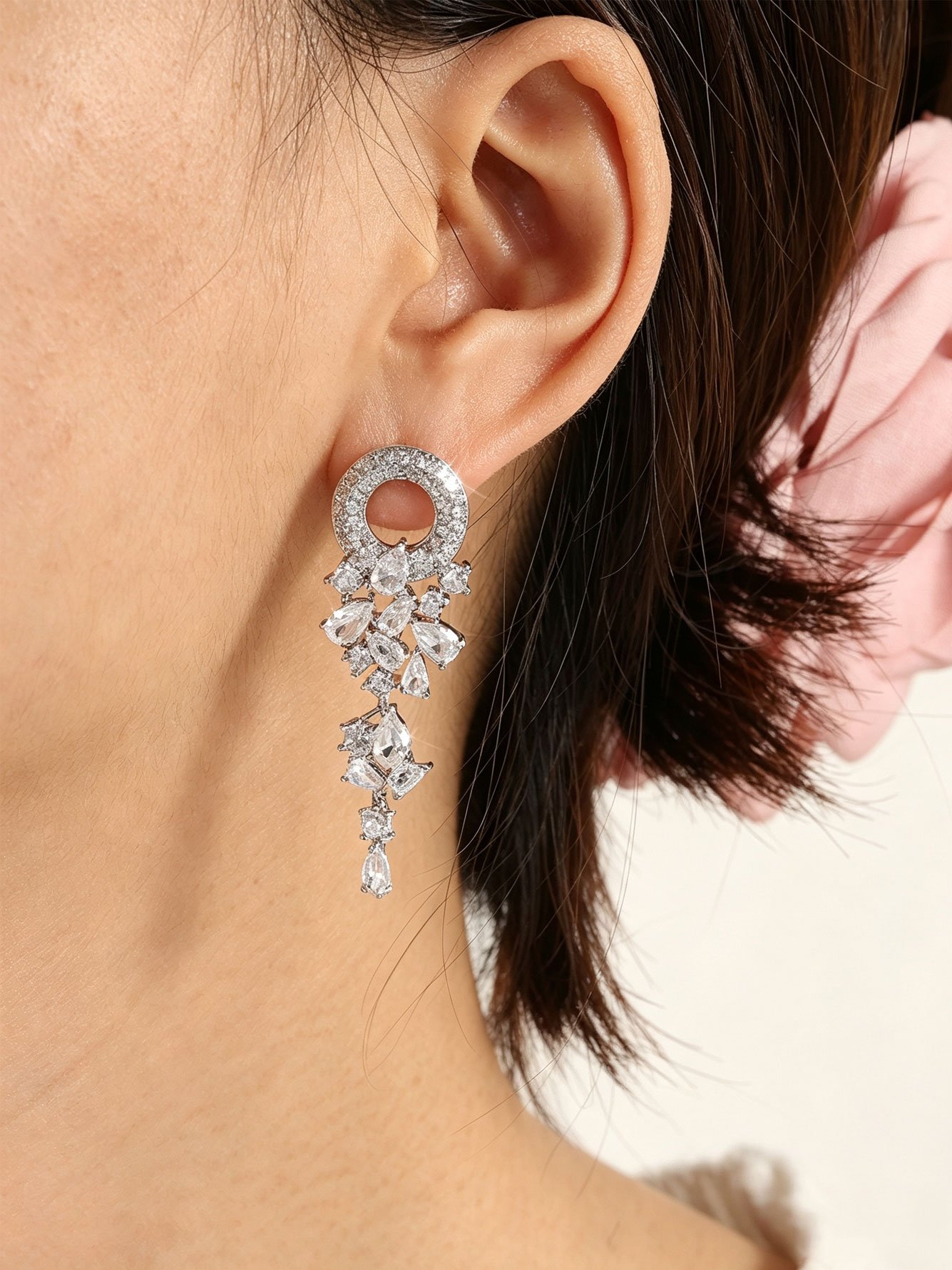 Silver Solid Danglers