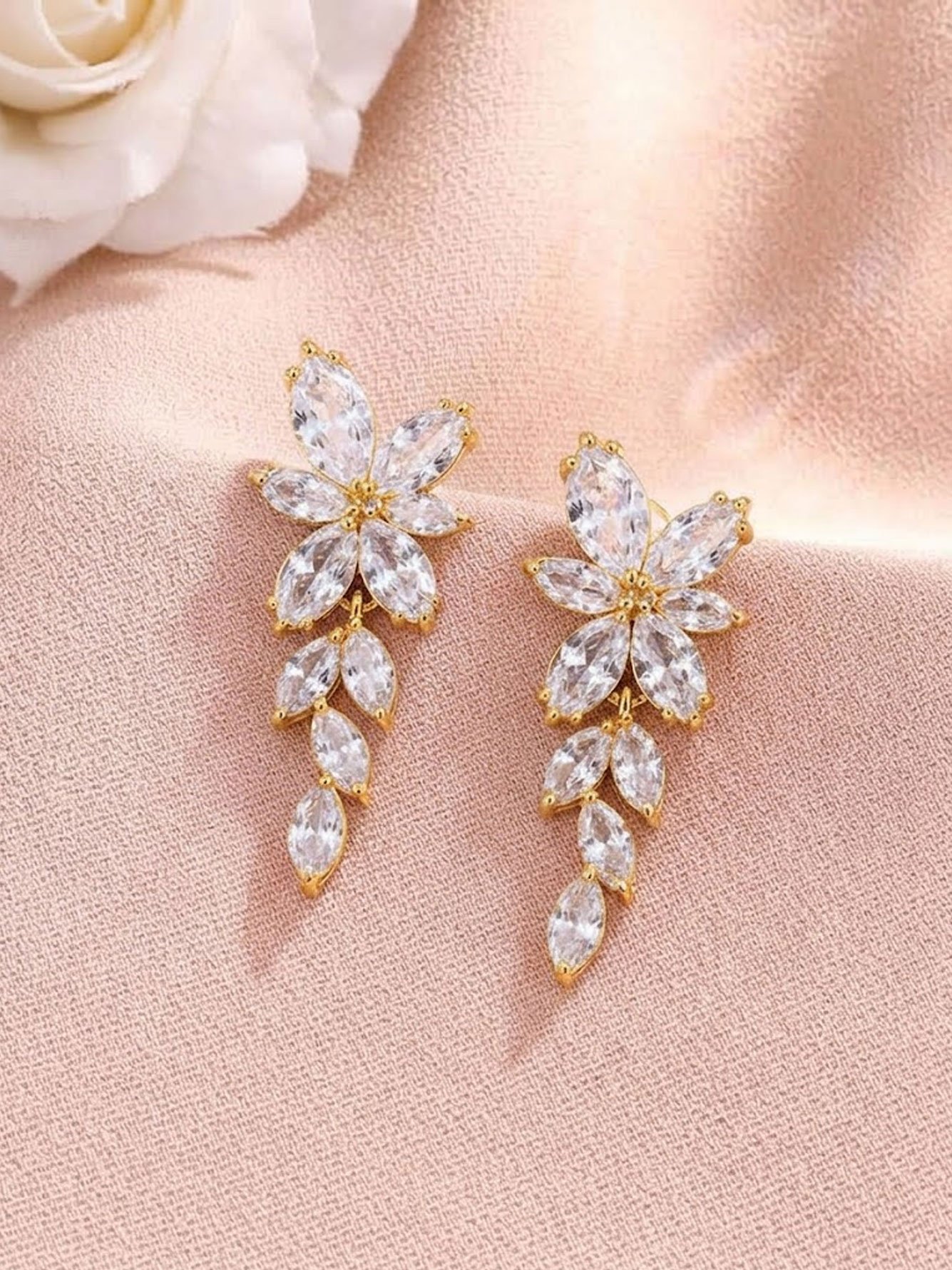 Gold Texture Danglers
