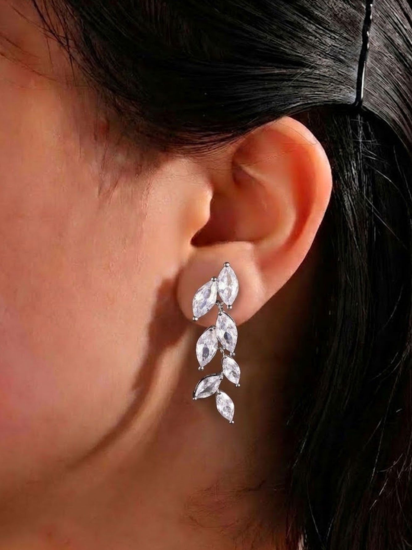 Silver Solid Danglers