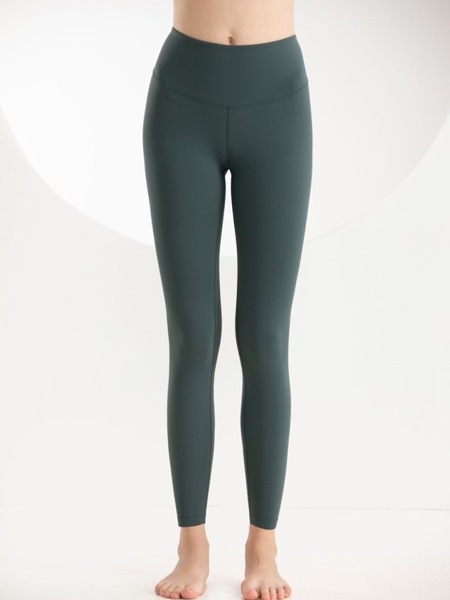 Dark Green High-Waisted Activewear Leggings