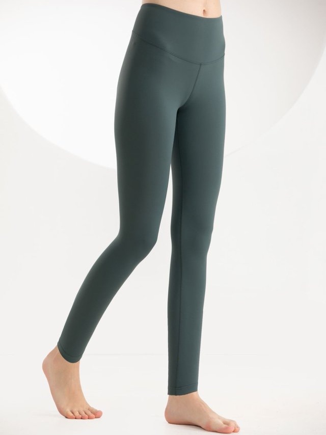 Dark Green High-Waisted Activewear Leggings