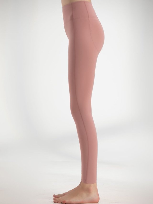 Dark Pink Plain Activewear Leggings