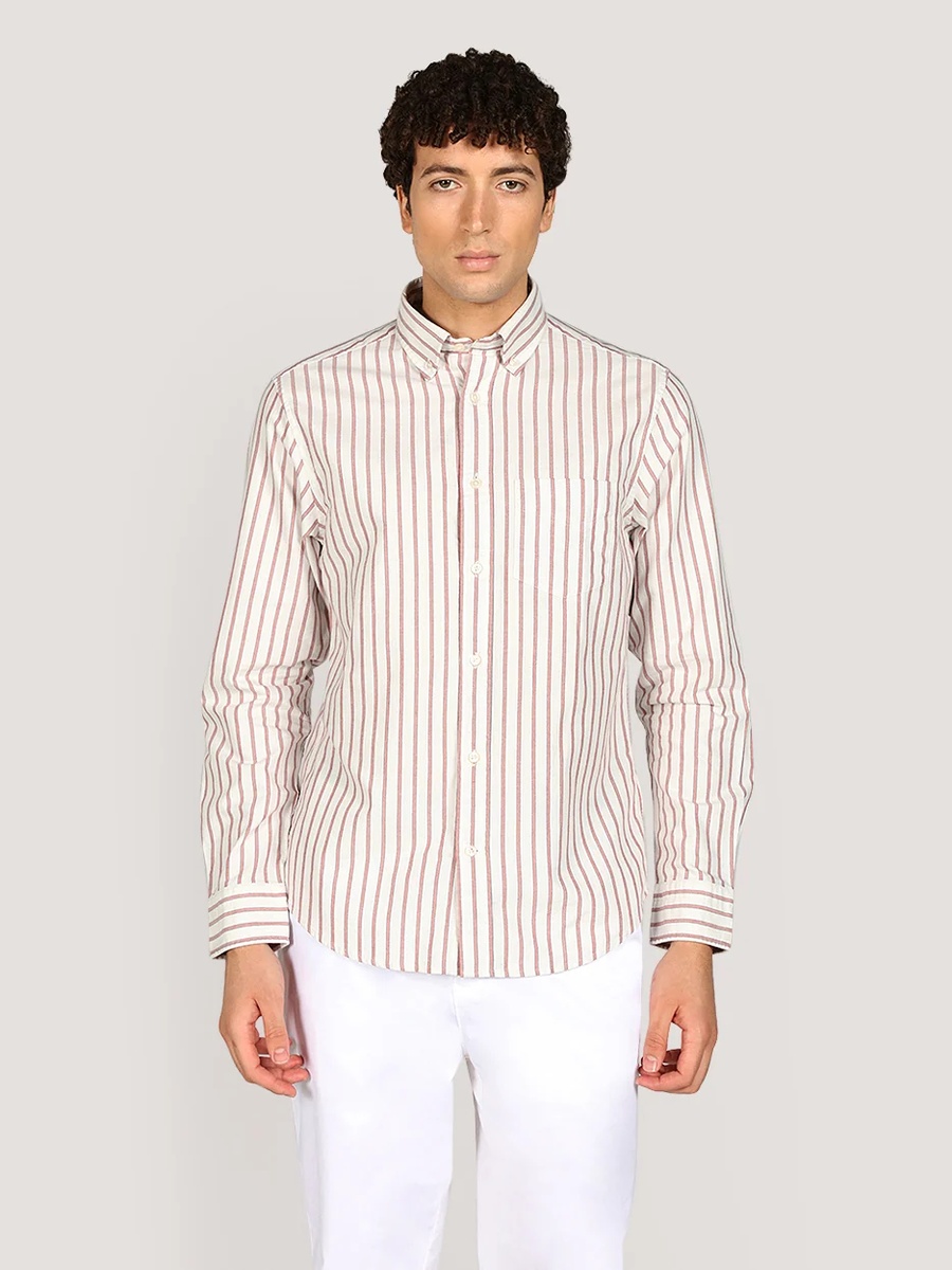 Men Regular Archive Oxford Stripe Shirt