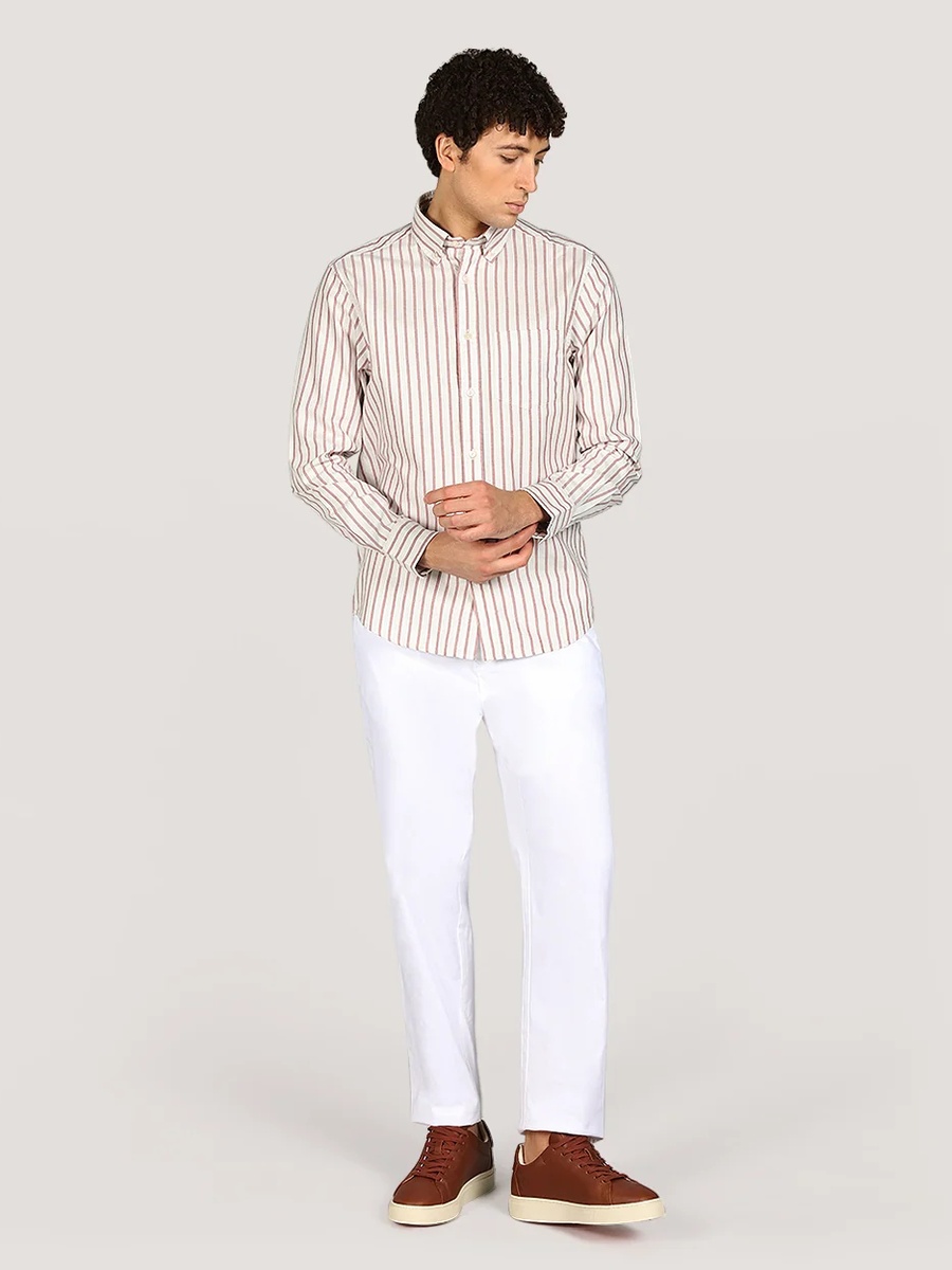 Men Regular Archive Oxford Stripe Shirt