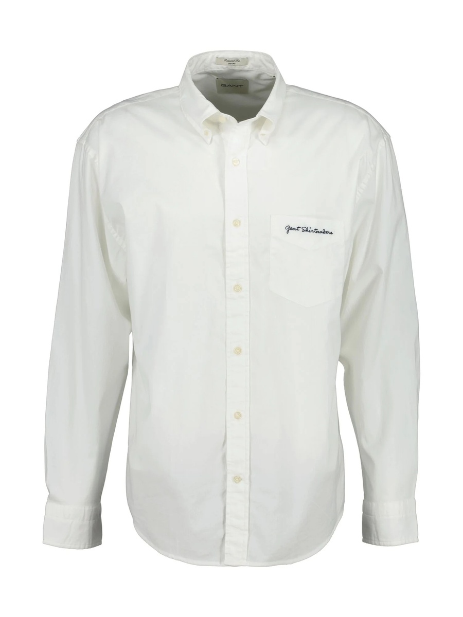 Men Relaxed Fit Oxford Graphic Shirt