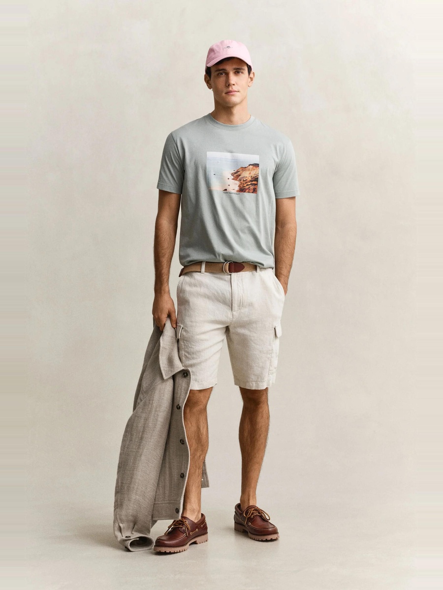 Men Scenery Graphic T-Shirt