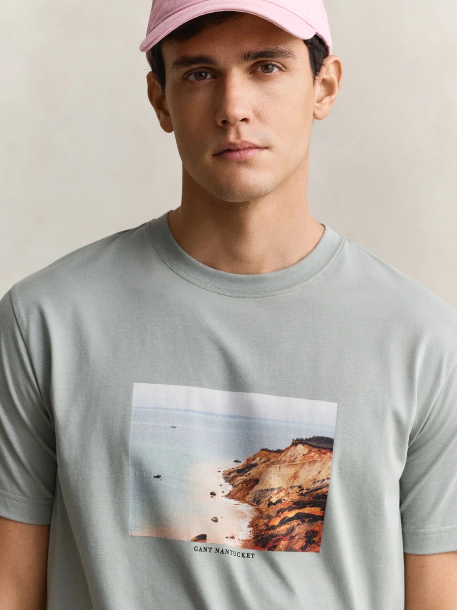 Men Scenery Graphic T-Shirt