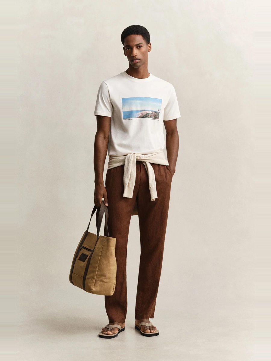 Men Scenery Graphic T-Shirt