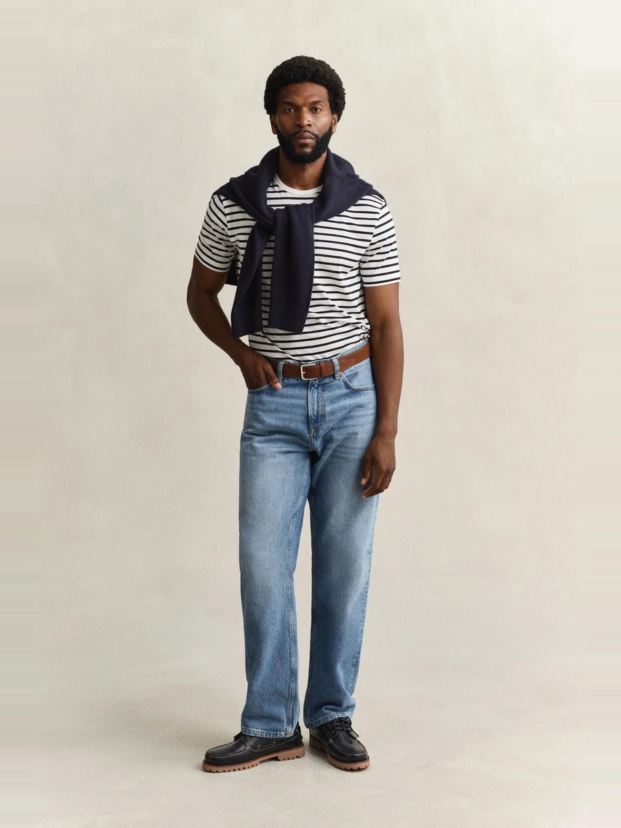 Men Pima Cotton Striped T-Shirt