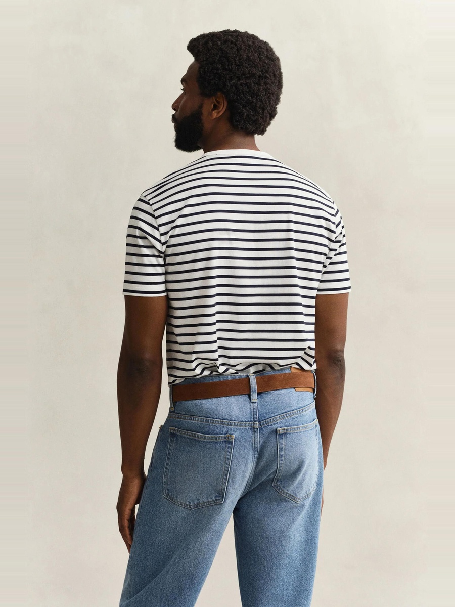 Men Pima Cotton Striped T-Shirt