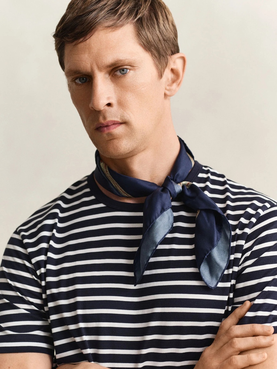 Men Pima Cotton Striped T-Shirt