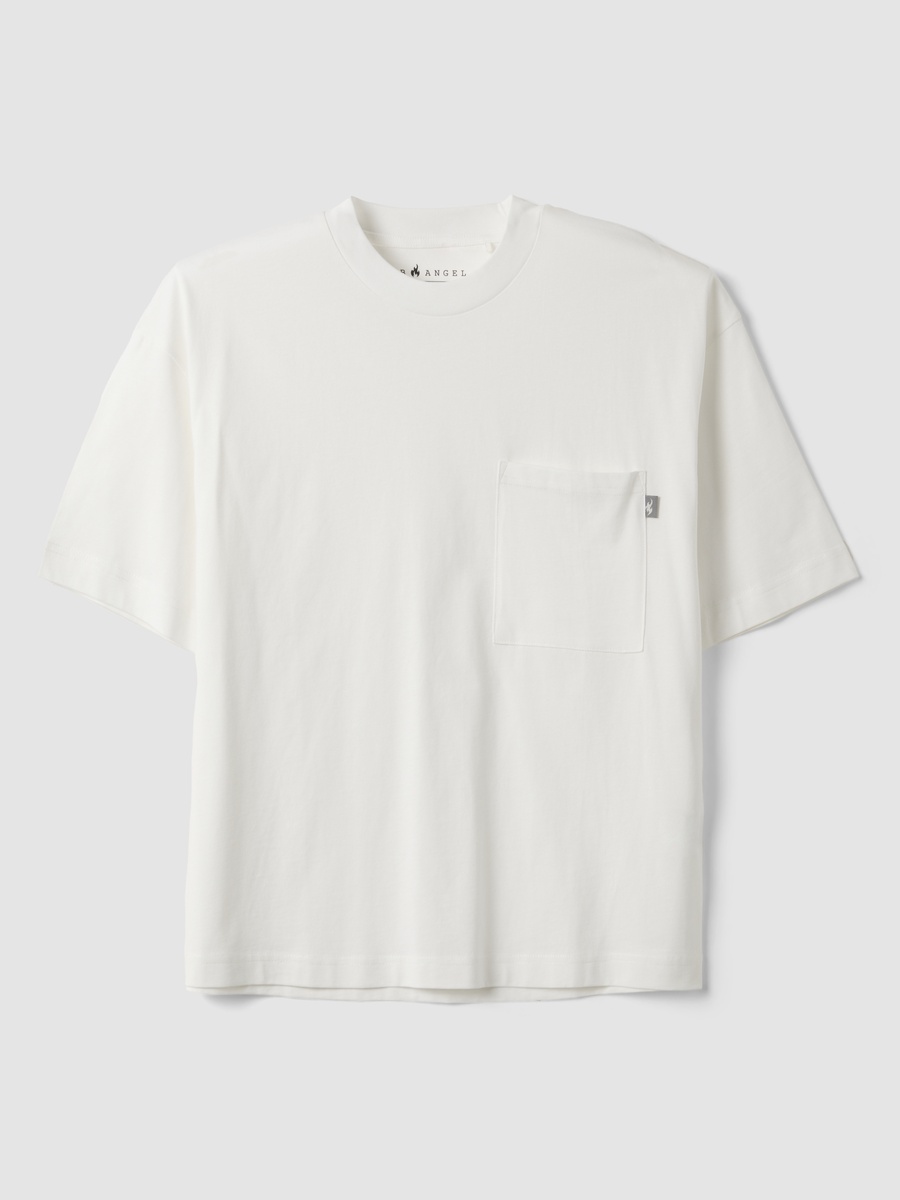 Men White Cotton Crew Neck Boxy Fit T-Shirt
