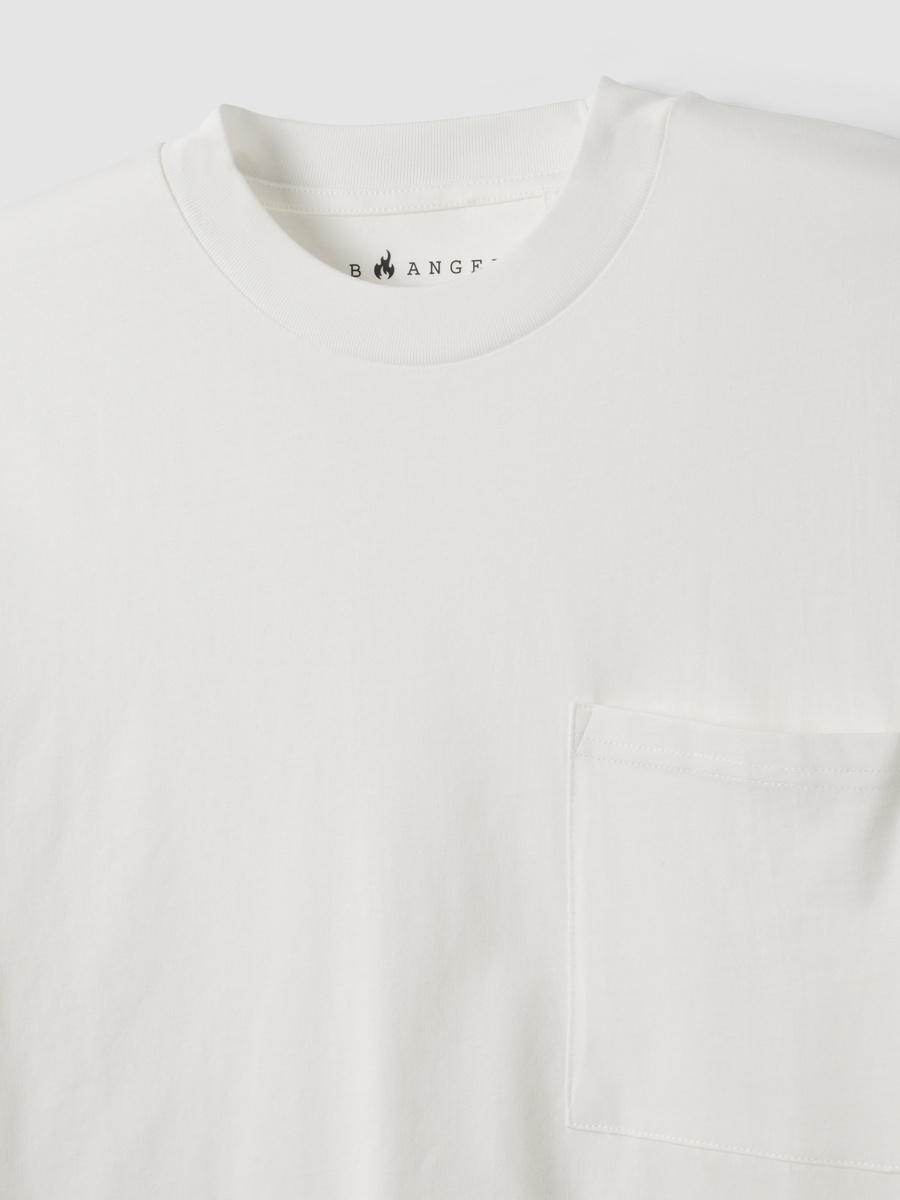 Men White Cotton Crew Neck Boxy Fit T-Shirt