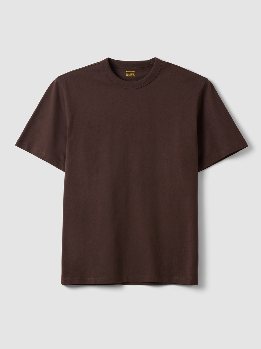 Men Brown Pure Cotton Crew Neck T-Shirt