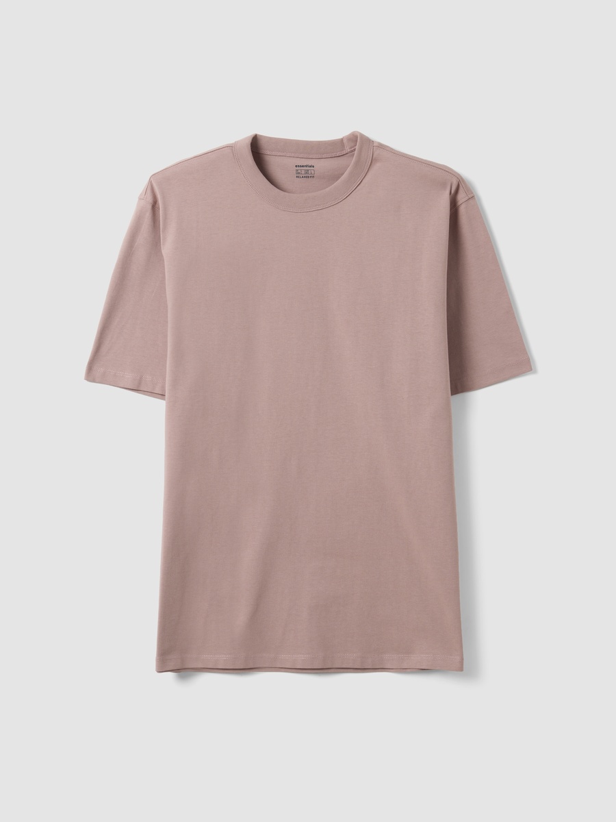 Men Pink Pure Cotton Crew Neck T-Shirt
