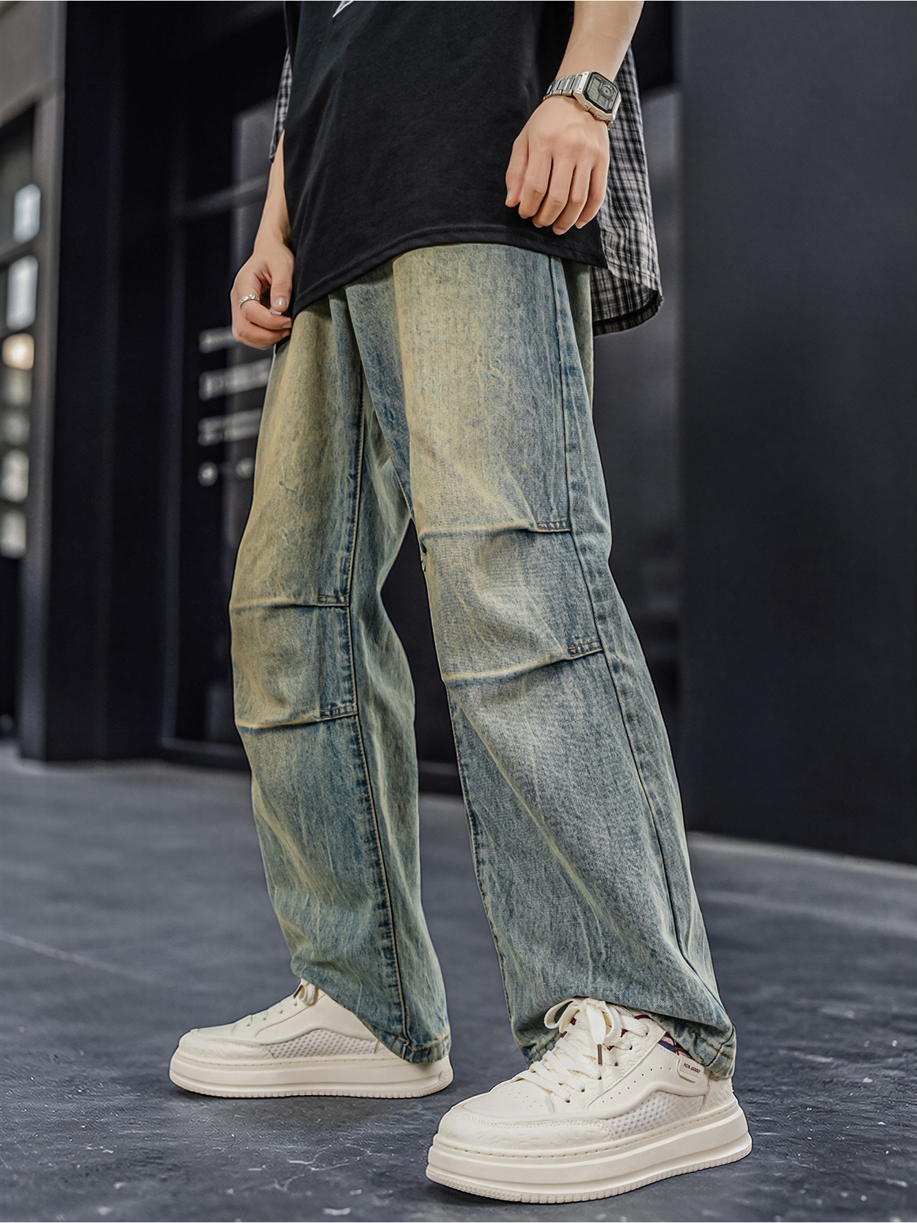 Beige Plain Lace Ups Sneakers