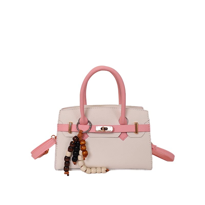 Mini Crossbody Bag with Beaded Charm