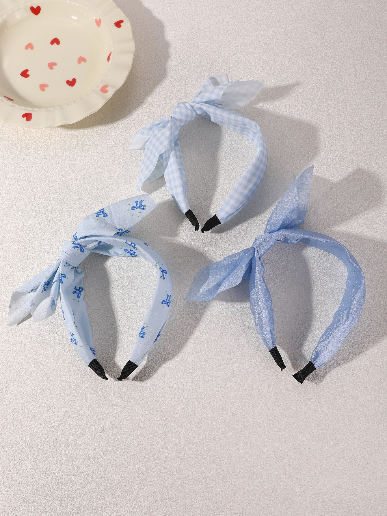 Multi Checked Hair Accessory Set