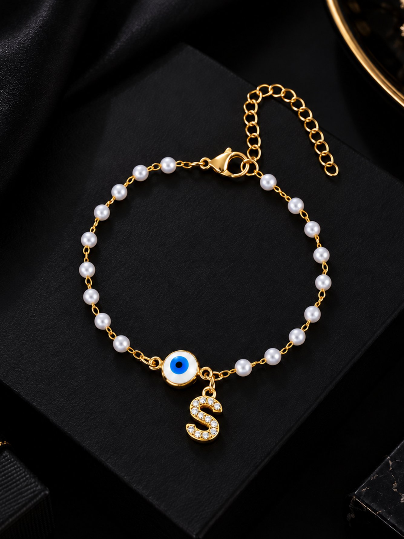 Gold Solid Link Bracelet
