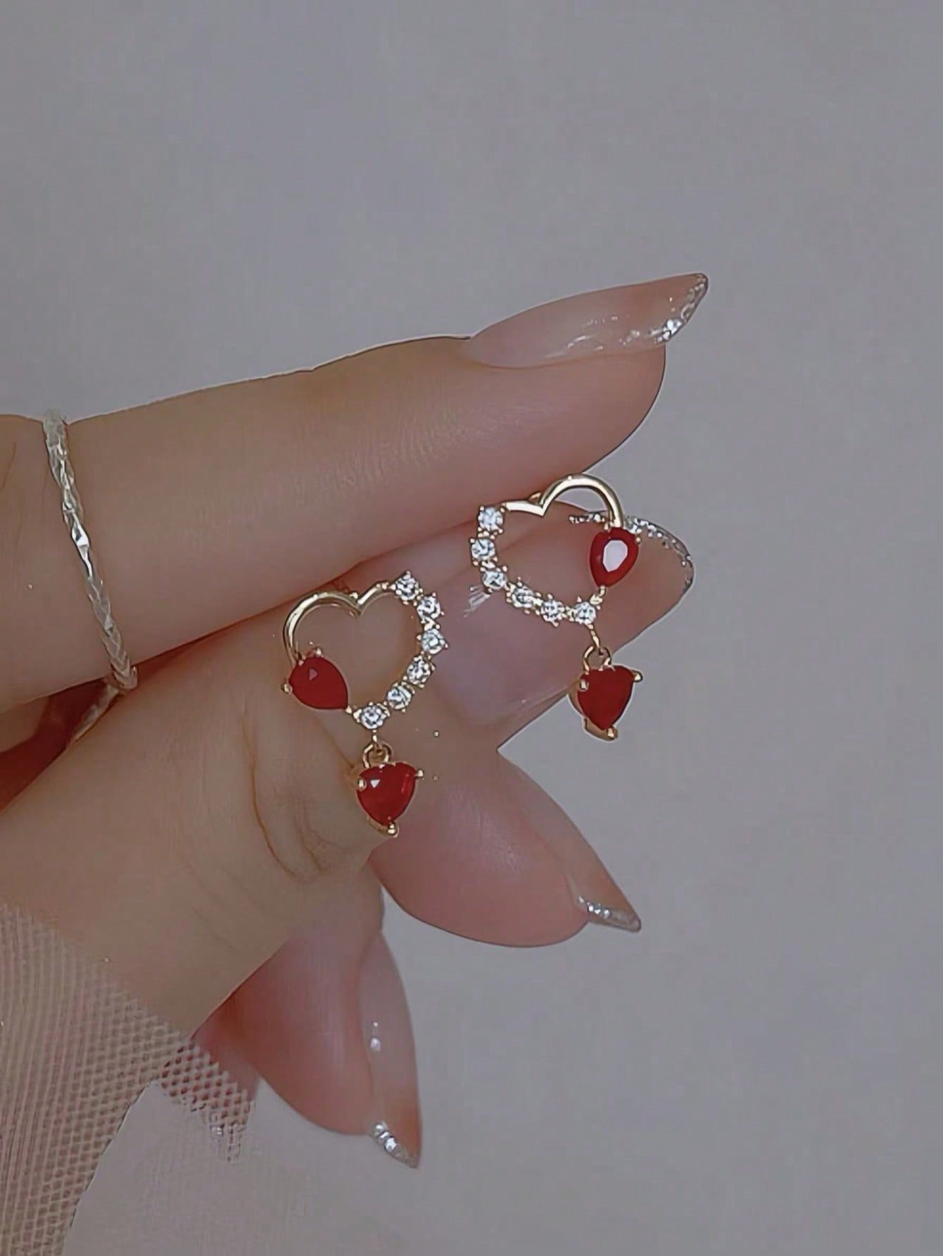 Gold Solid Stud Earrings