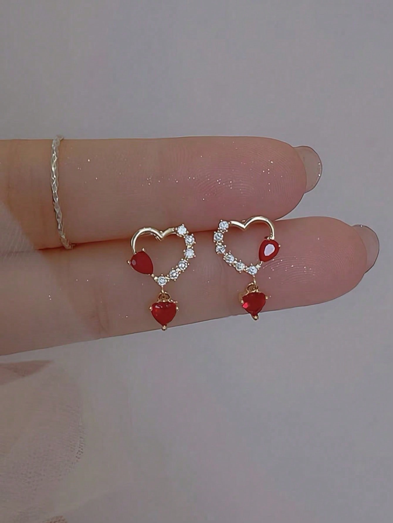 Gold Solid Stud Earrings