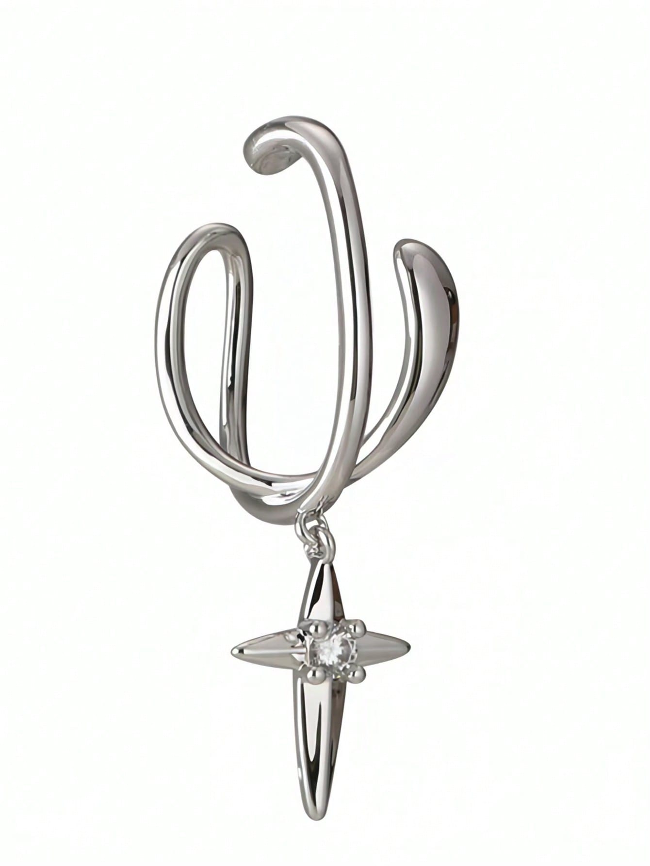 Silver Solid Hoop Earrings