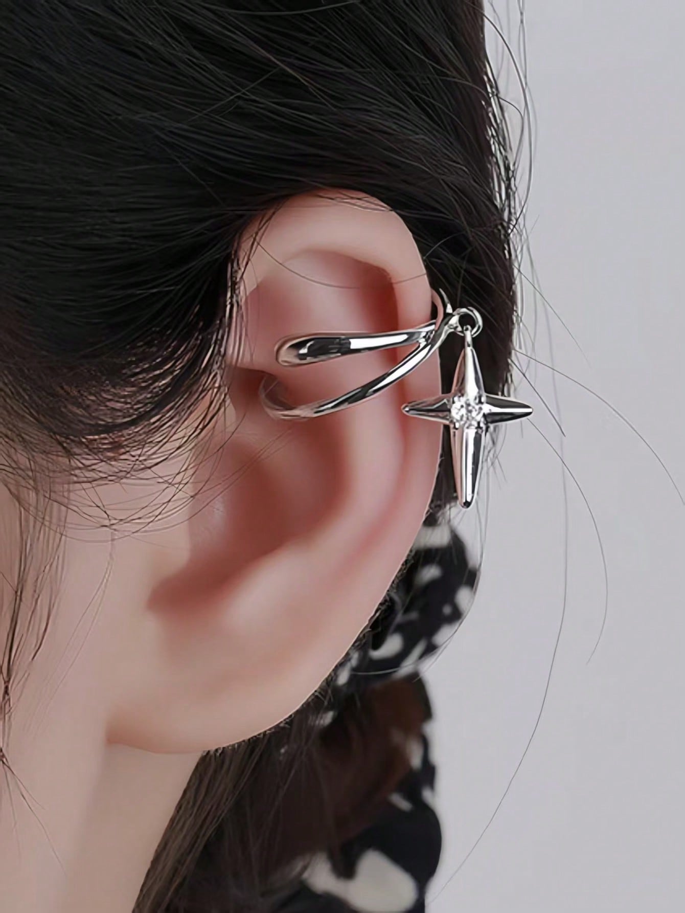 Silver Solid Hoop Earrings