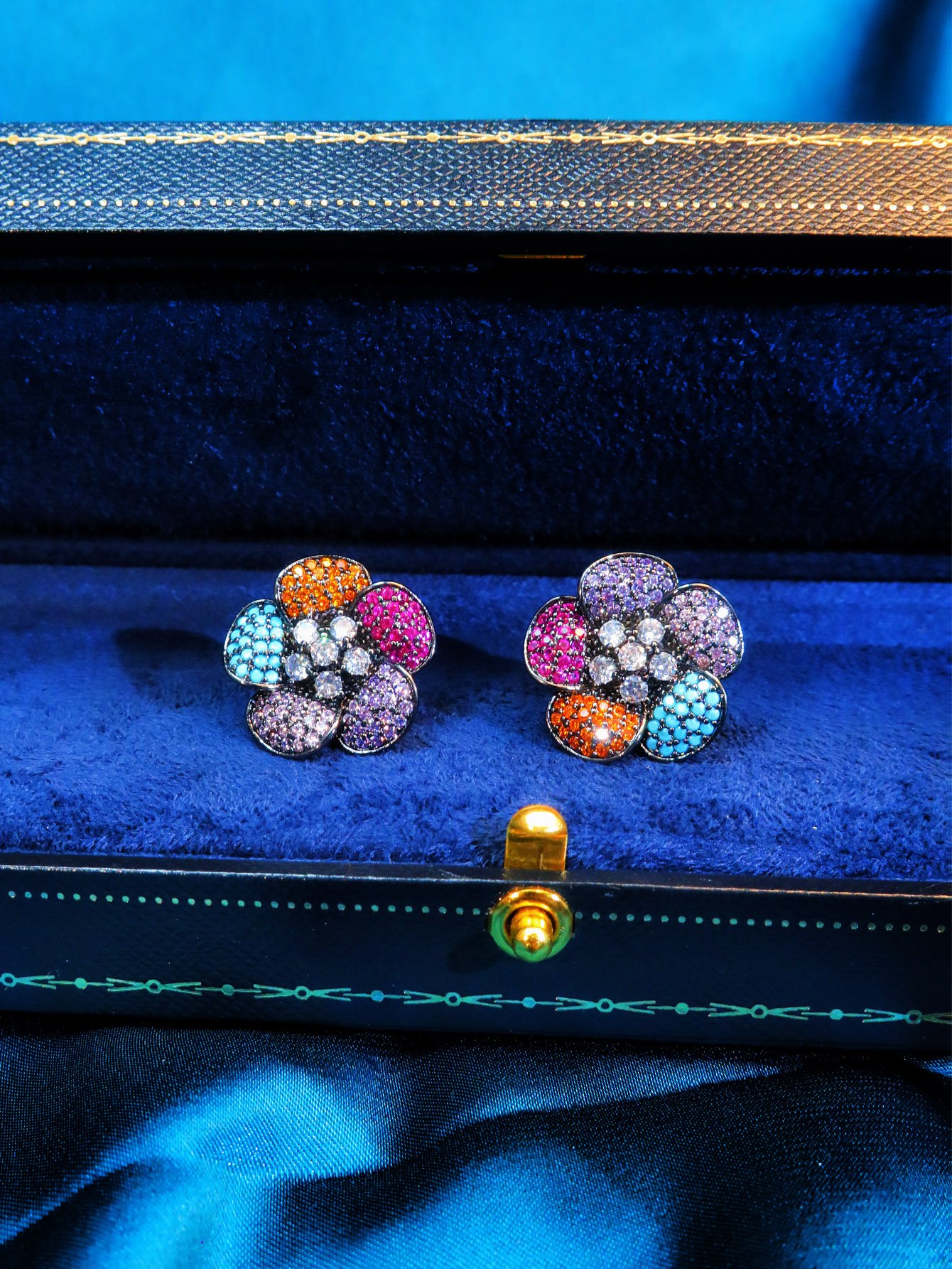 Multi Printed Stud Earrings