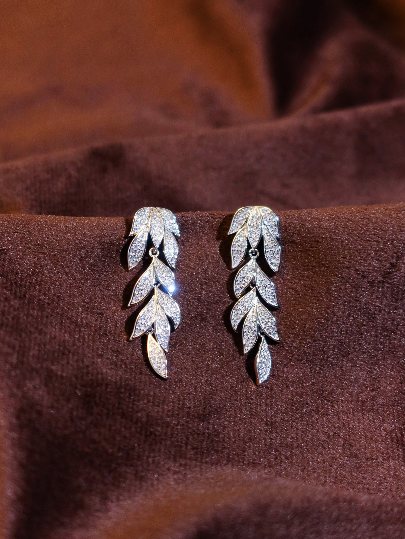 Silver Texture Danglers