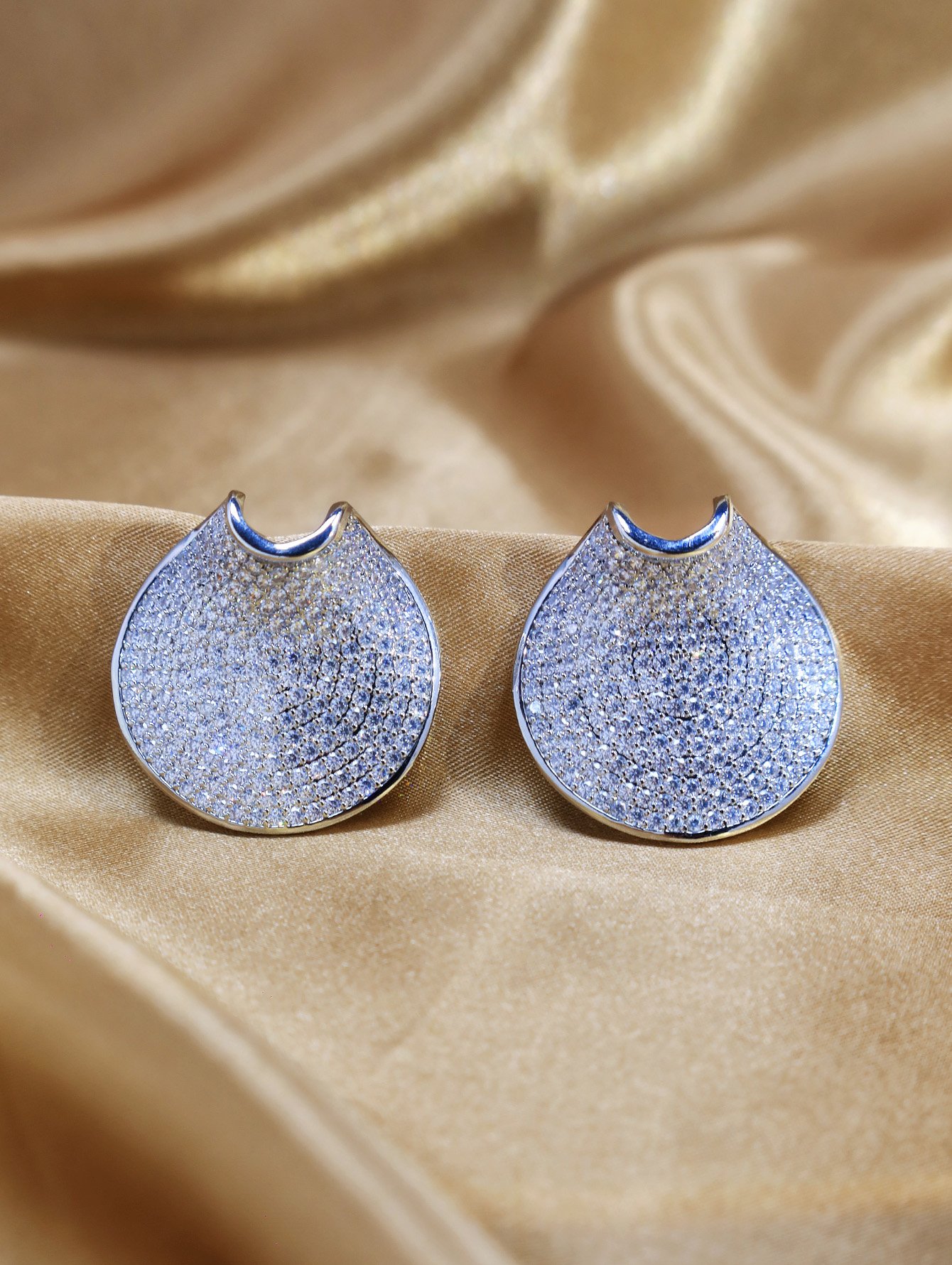 Silver Solid Stud Earrings