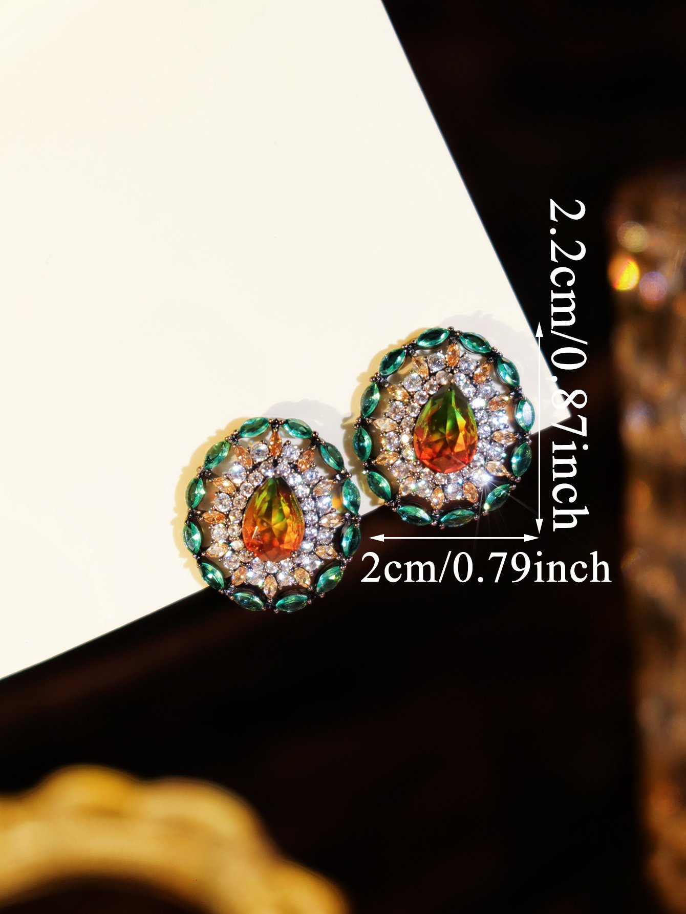 Multi Texture Stud Earrings