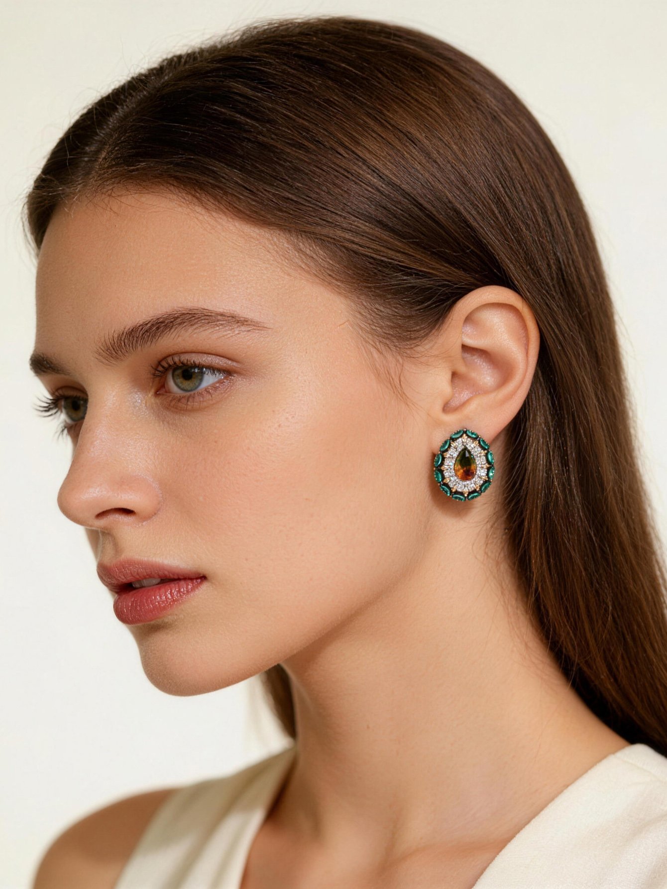 Multi Texture Stud Earrings