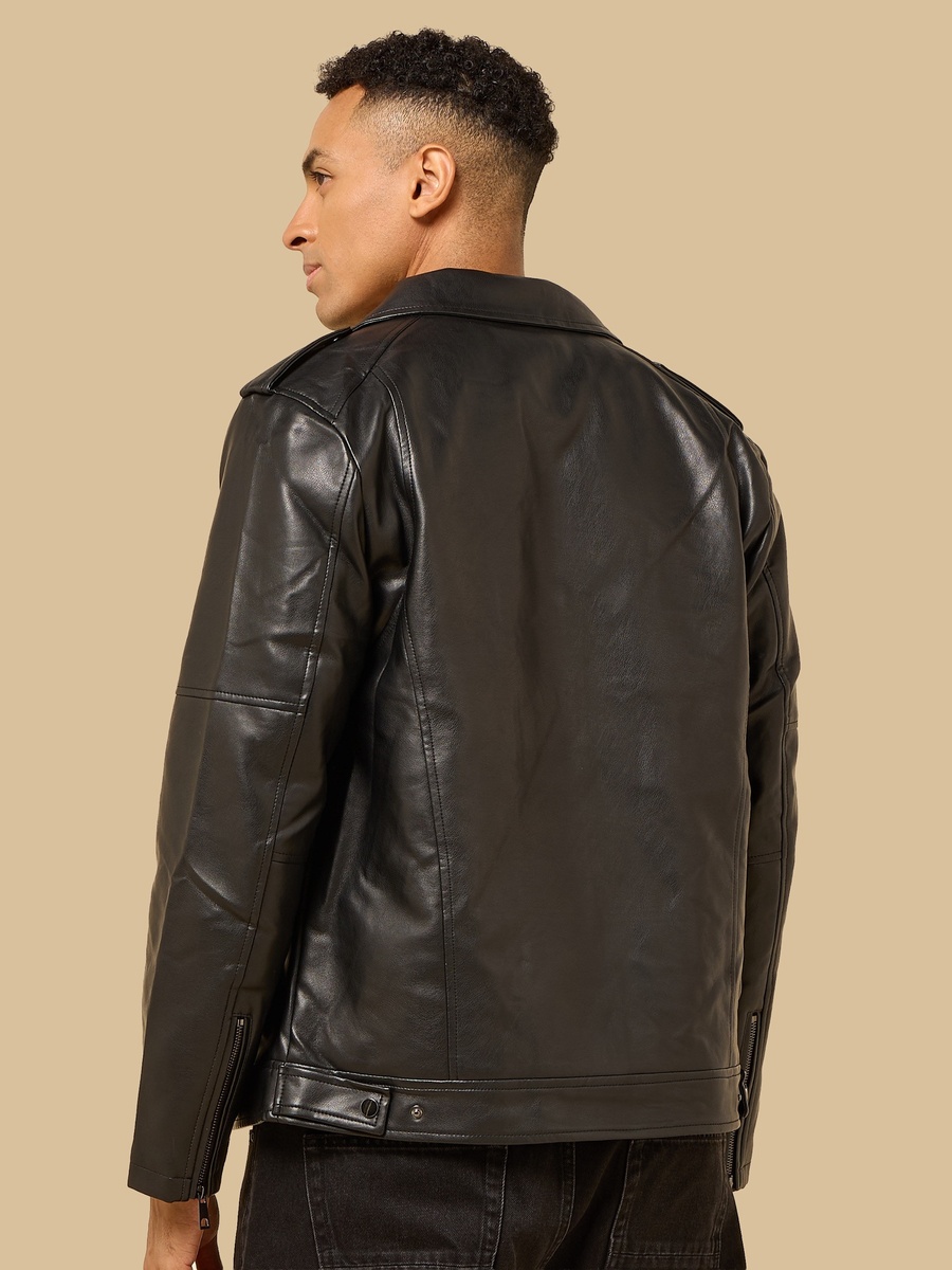 Pleather Biker Jacket