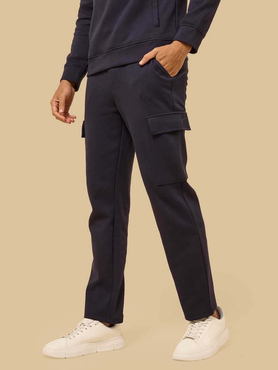 Relaxed Fit Interlock Open Hem Joggers