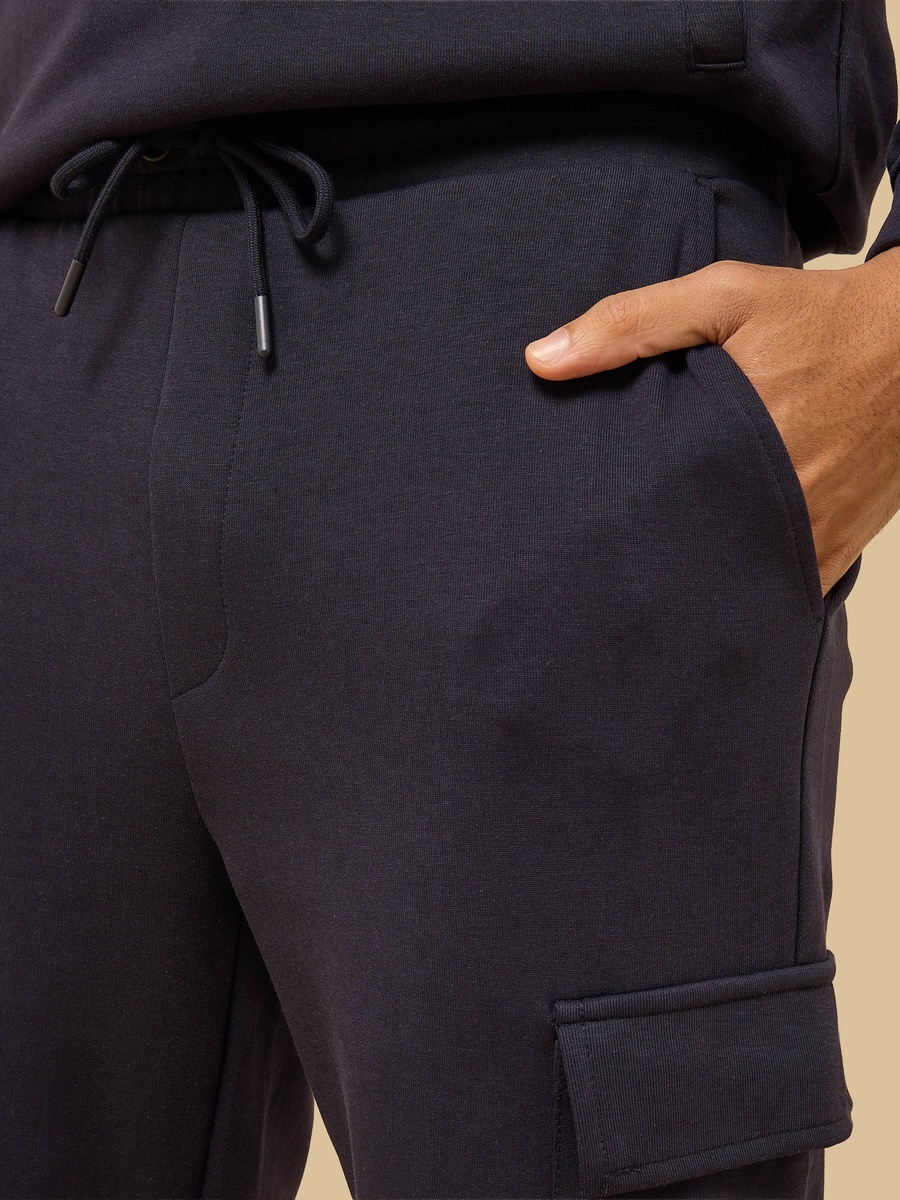Relaxed Fit Interlock Open Hem Joggers