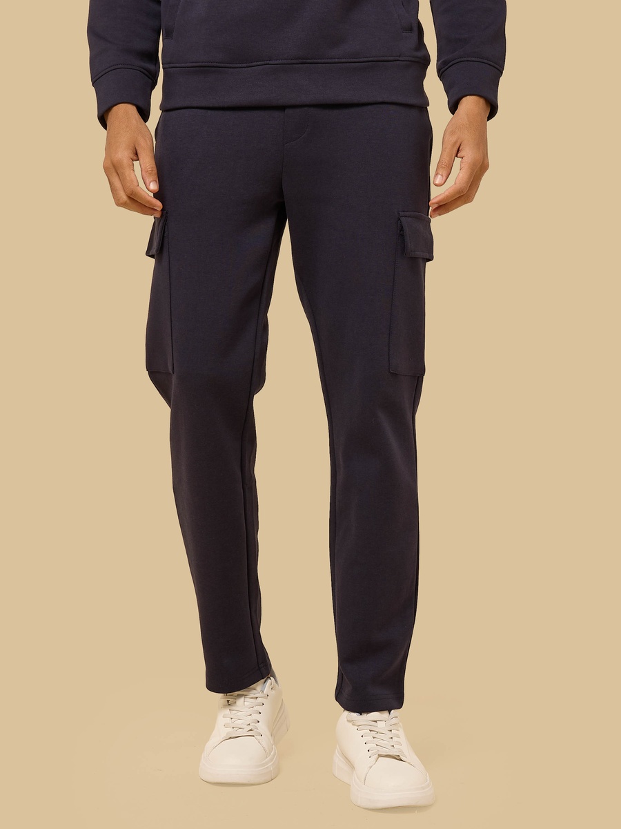 Relaxed Fit Interlock Open Hem Joggers