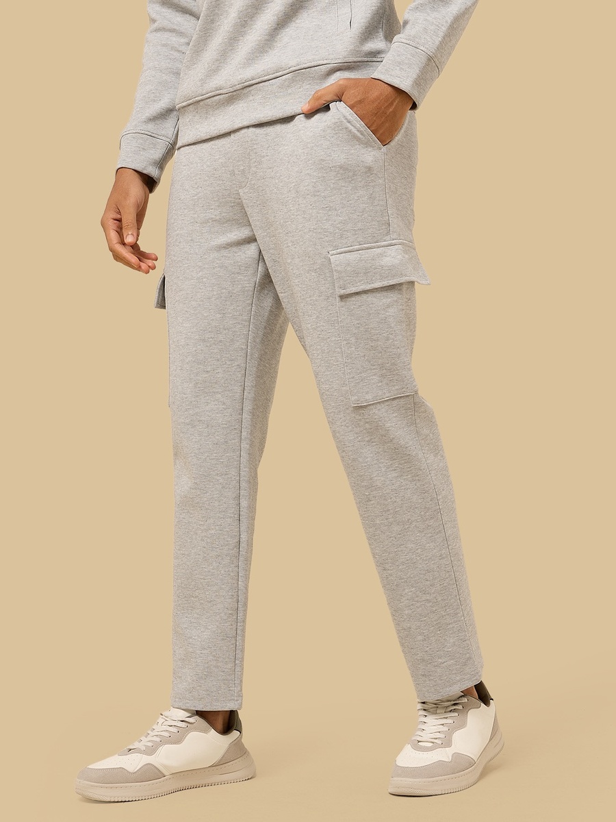 Relaxed Fit Interlock Open Hem Joggers