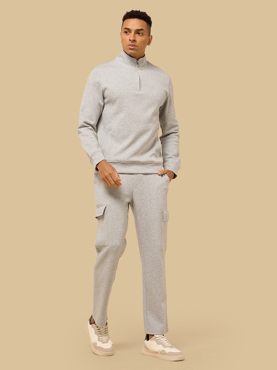 Relaxed Fit Interlock Open Hem Joggers