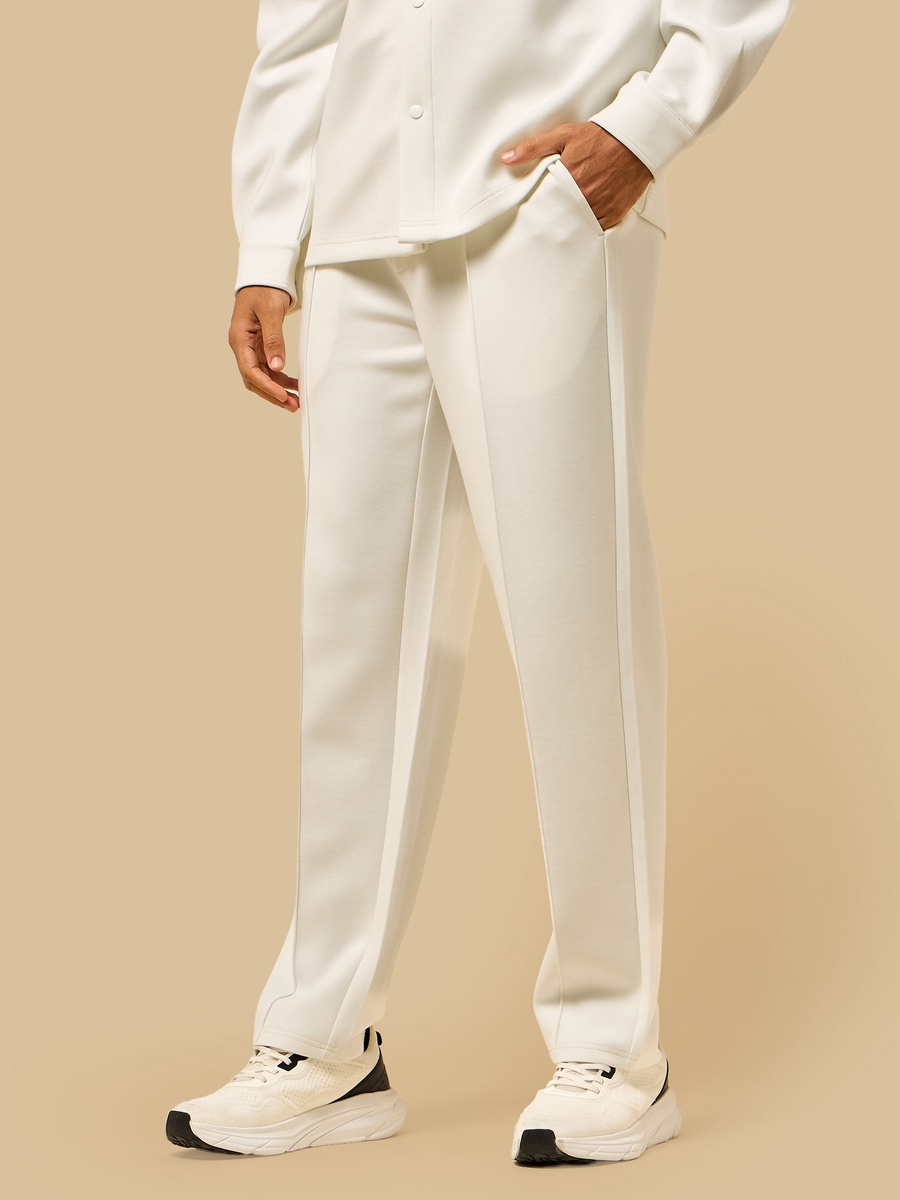 Pintuck Relaxed Fit Scuba Joggers