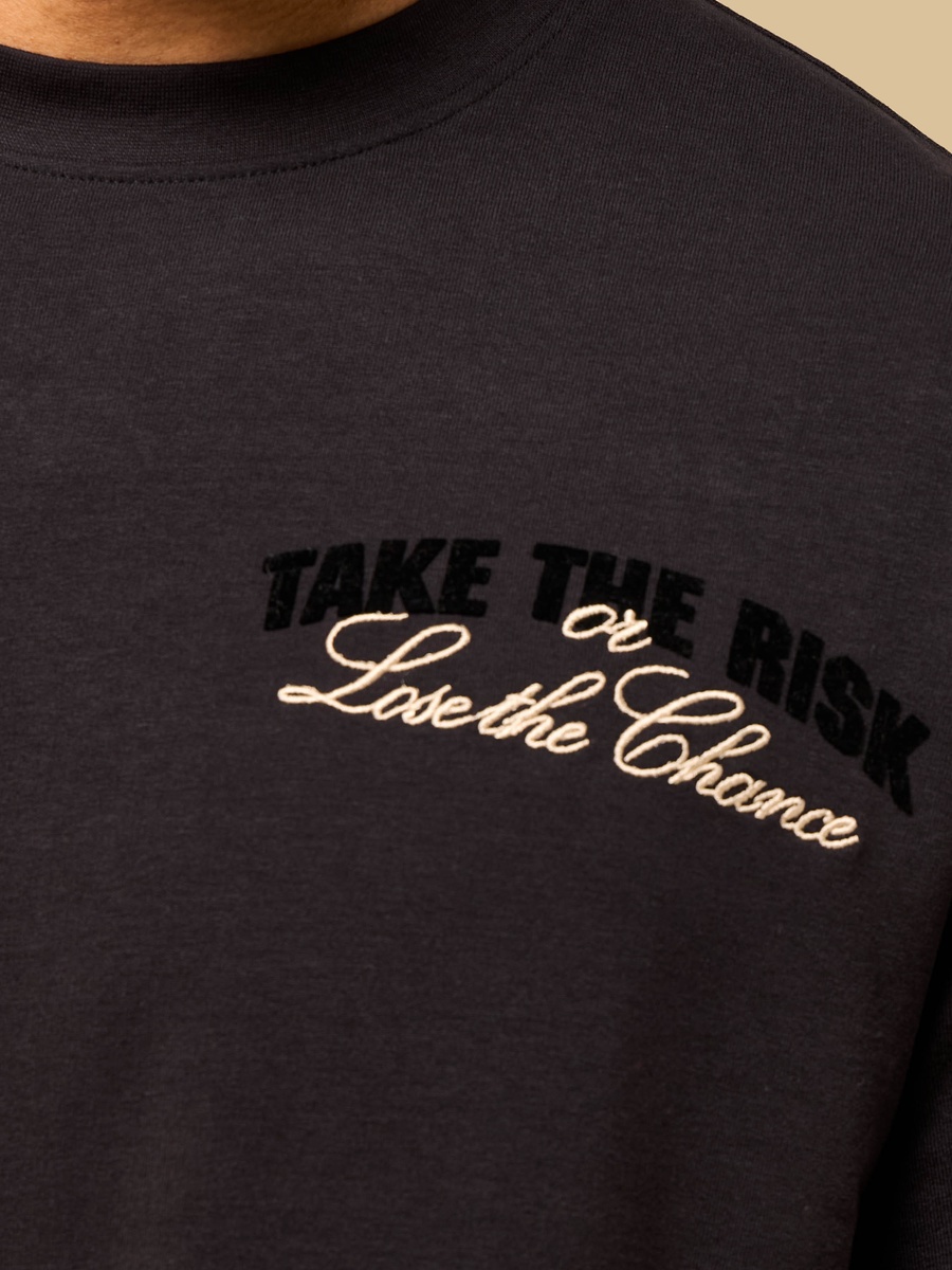Slogan Print Oversized T-Shirt