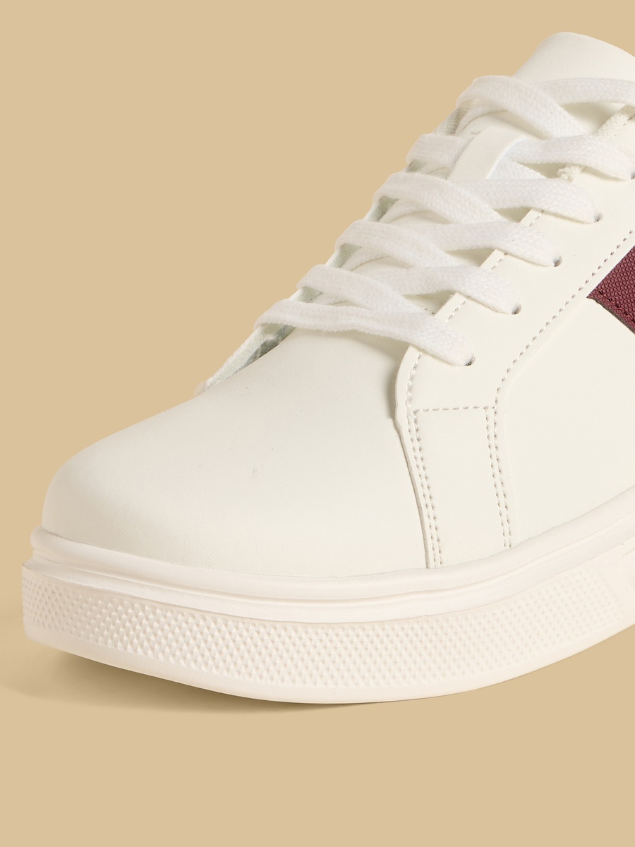 Panelled Lace-Up Sneakers