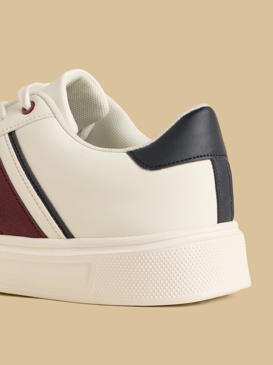 Panelled Lace-Up Sneakers
