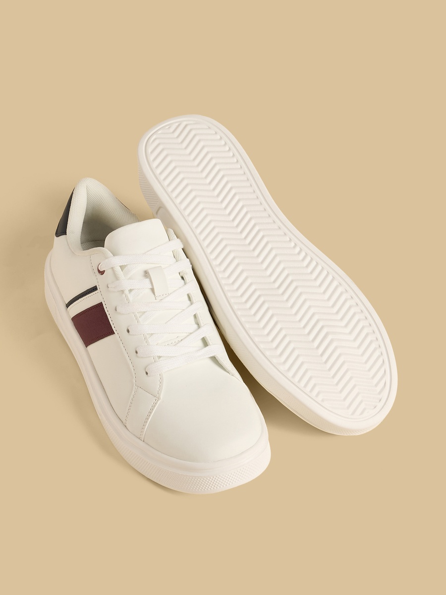 Panelled Lace-Up Sneakers